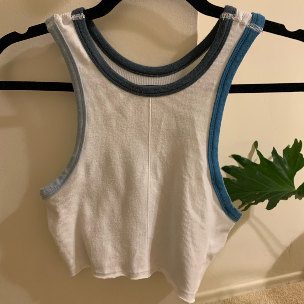 UO White cropped top